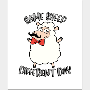 Same Sheep Different day Posters and Art